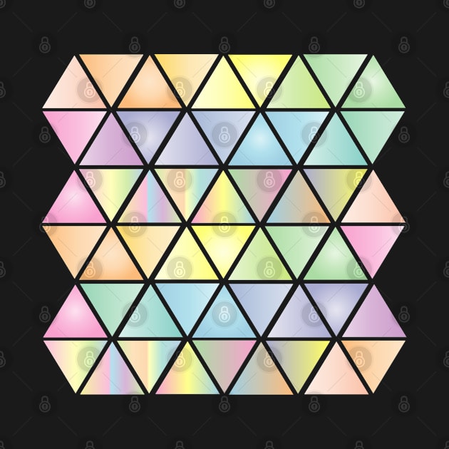 pattern triangulos tonos pastel by YAZERU