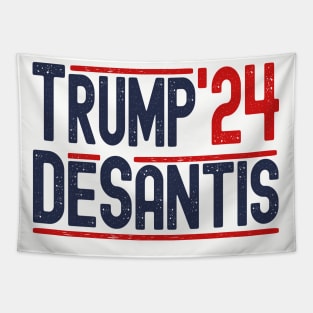 Vintage Donald Trump Ron DeSantis 2024 Tapestry