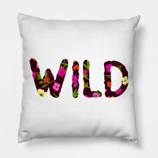 Wild Garden Pillow by MyMadMerch