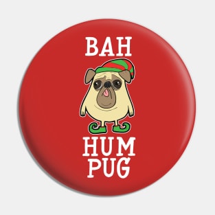 Bah Hum Pug - Fawn Pin