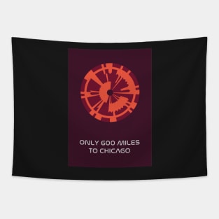 JPL/NASA Perseverance Parachute "600 miles to Chicago" Request Poster #7 Tapestry