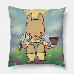 Bunny Gardener Pillow