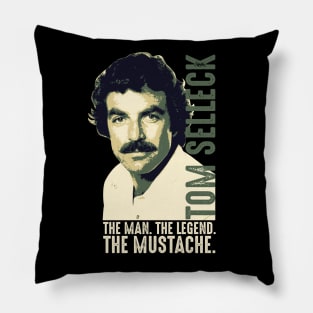 Tom Selleck The Man The Legend The Mustache Pillow