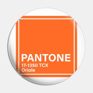 pantone 17-1350 TCX Oriole Pin