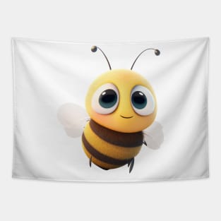 Little Bee Cute Adorable Humorous Illustration Tapestry