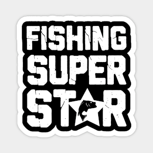 cool fishing superstar Magnet