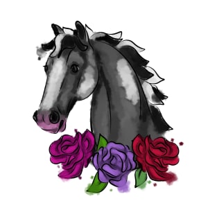 Horse with flowers T-Shirt