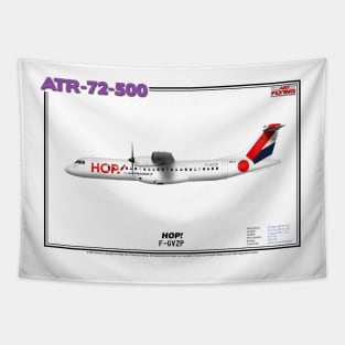 Avions de Transport Régional 72-500 - HOP! (Art Print) Tapestry