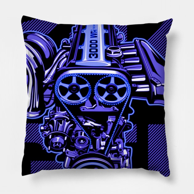 2jz purple Pillow by PjesusArt