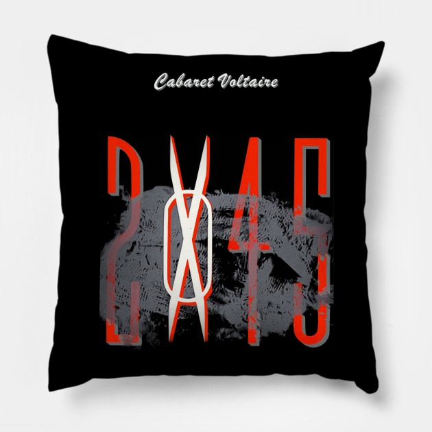 Cabaret Voltaire - 2 X 45. Pillow by OriginalDarkPoetry