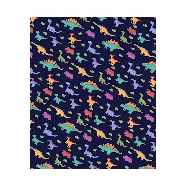 Dinosaur Vibes Animal Patterns by JoeColors