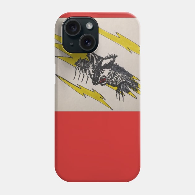 Badger Scratch Phone Case by ArtwearbyBarbaraAlyn59