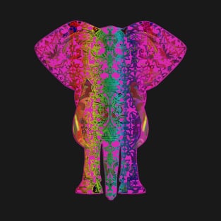 Rainbow Fuschia Ganesha T-Shirt