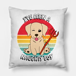 ive been a naughty boy - retriever Pillow