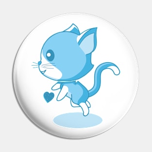 Cute blue kitten. Pin