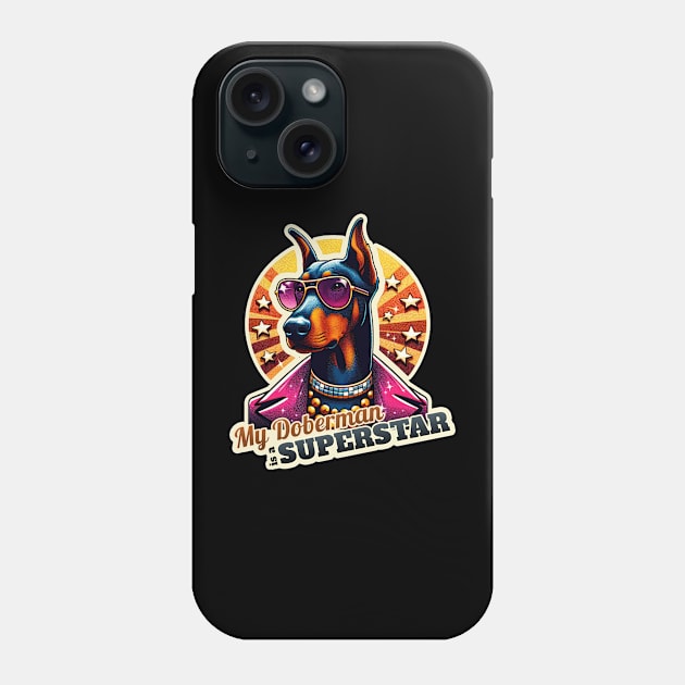 Discostar Doberman Phone Case by k9-tee