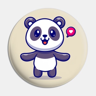 Cute Panda Cartoon Pin