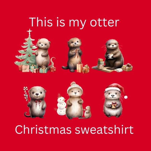 Otter Christmas by RefinedApparelLTD