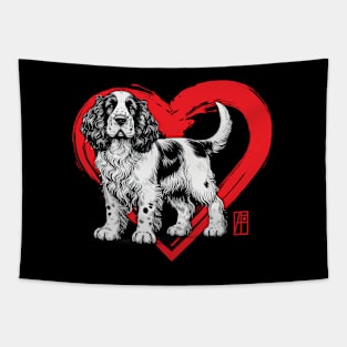 I Love My English Cocker Spaniel - I Love my dog - Energetic dog Tapestry