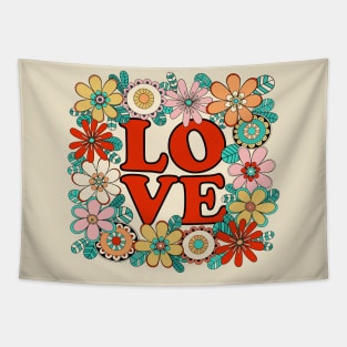 Love floral design Tapestry