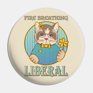 Liberal Cat Pin