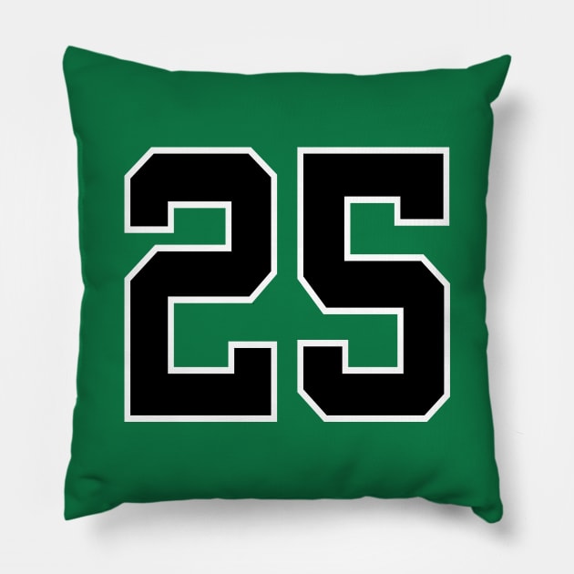 Number 25 Pillow by colorsplash