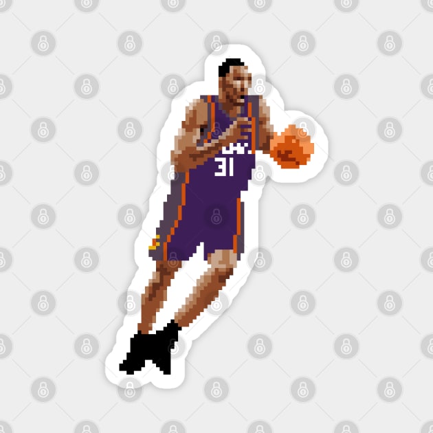 Shawn Marion Pixel Dribble Magnet by qiangdade