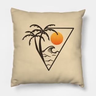 Tropical Triangle Pillow