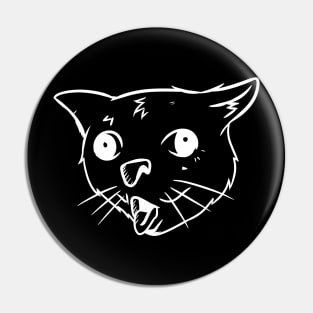 Ugly Coughing Cat Meme Pin Button Badge Coughing Cat Meme 