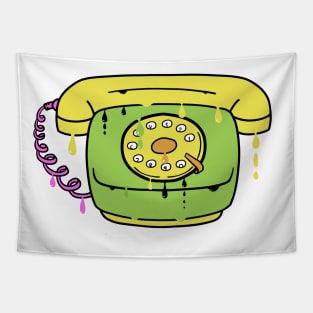 Psychedelic Rotary Phone Tapestry