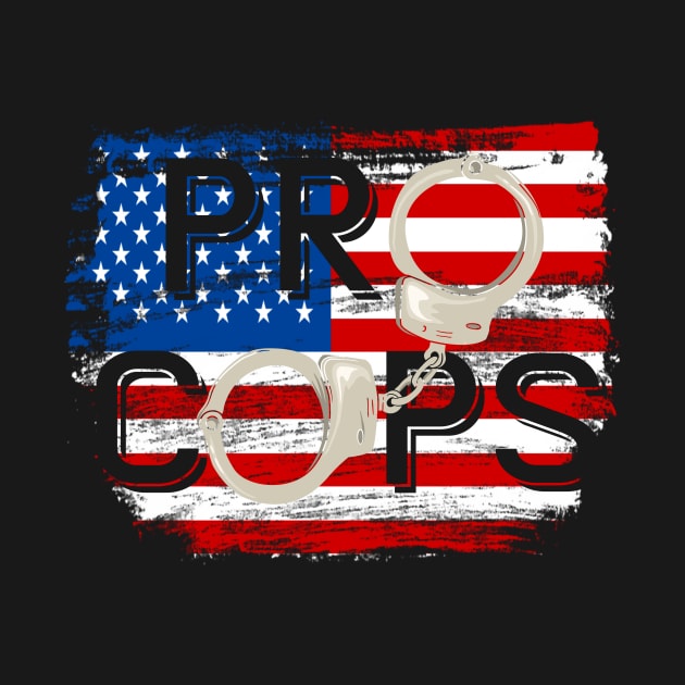 Back the Blue Police Supporter Officer Flag by shirtontour