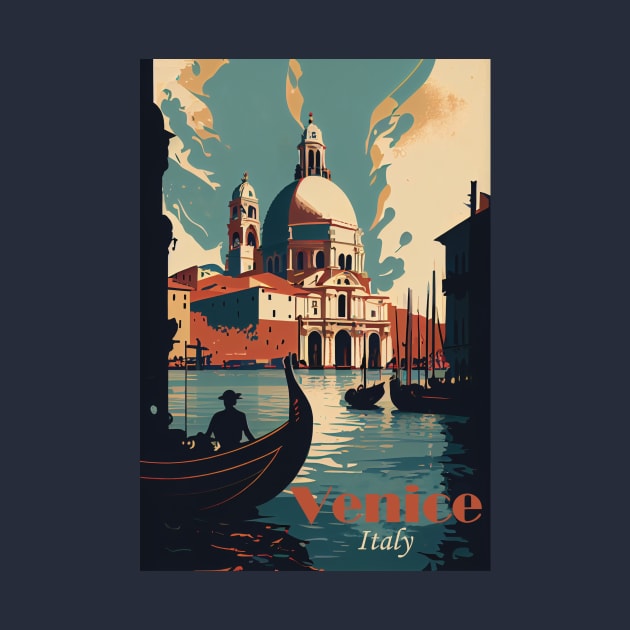 Venice Retro Italy by GreenMary Design