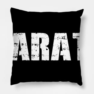 Distressed Look Karate Gift For Karateka Pillow