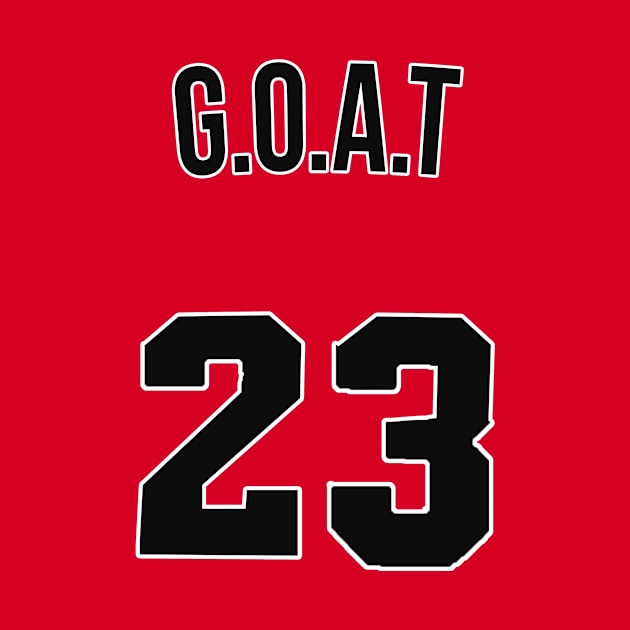 Michael Jordan 'GOAT' Nickname Jersey - Chicago Bulls by xavierjfong