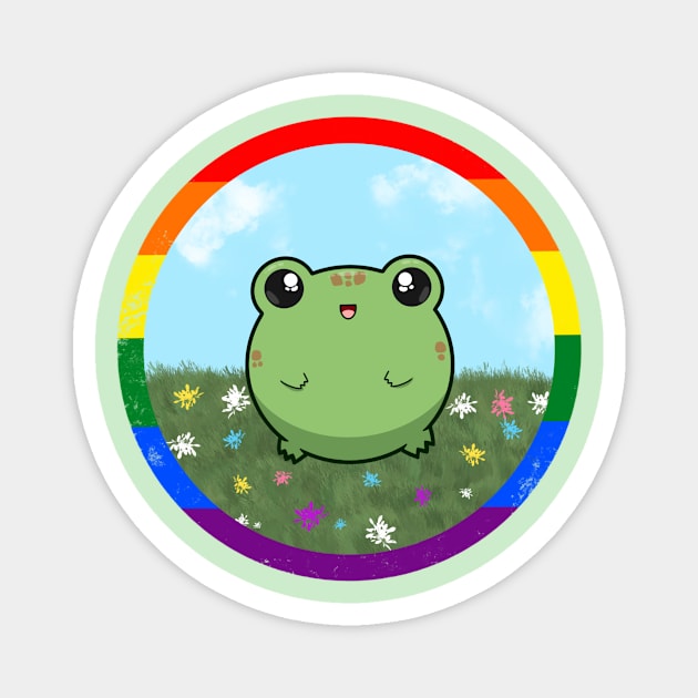 Pride Froggo (LGBT) Magnet by GummiFrogArt