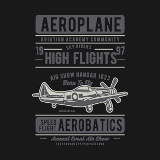 Aeroplane, Vintage Retro Classic T-Shirt