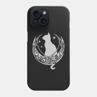 Celtic Moon Cat Stars Phone Case