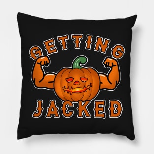 Pumpking Iron Halloween Jack-o'-lantern Squats Pillow