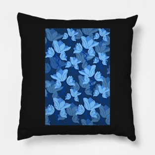 Blue flower pattern Pillow