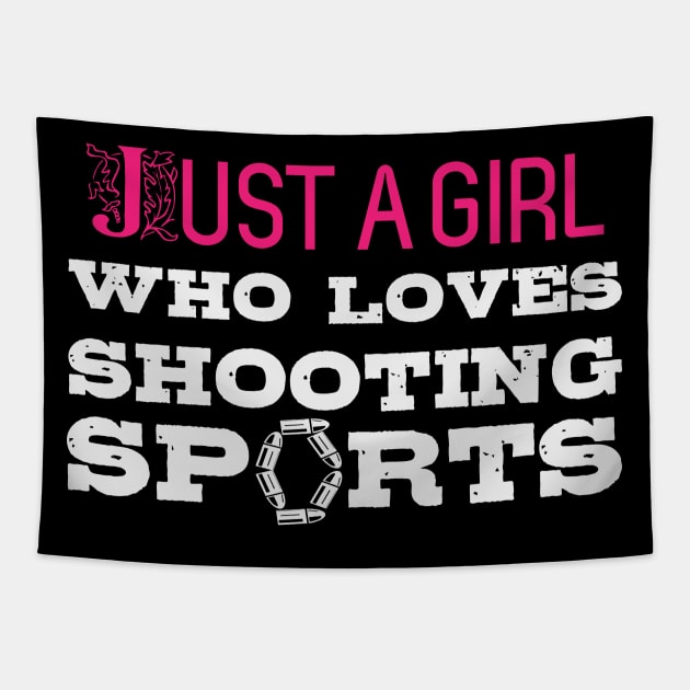 Shooting Sports Girl Quote | Women Woman Girls Tapestry by DesignatedDesigner