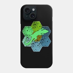 Retro Lizard Flower Phone Case