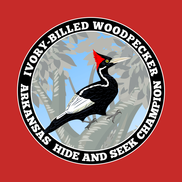 Ivory-Billed Woodpecker - Arkansas Hide and Seek Champion by Arkansas Shop