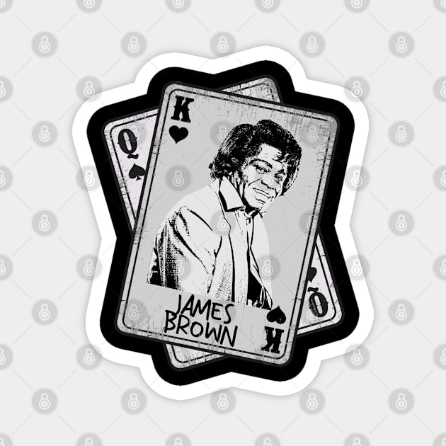 Retro James Brown 80s Card Style Magnet by Slepet Anis