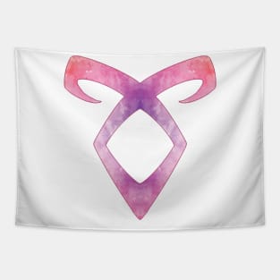 Shadowhunters rune / The mortal instruments - Angelic power rune (pink watercolour) - Clary, Alec, Jace, Izzy, Magnus - Malec - Parabatai Tapestry