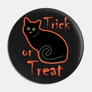 Halloween Black Cat Pin