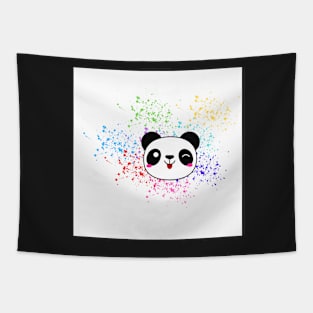 Tongue out Panda Bear Tapestry