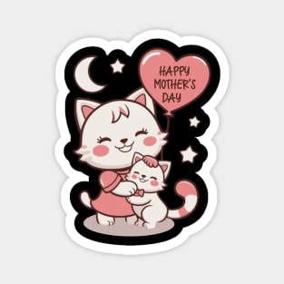Happy Mother's Day To The Best Cat Mom Mothers Day Cat Lover Magnet
