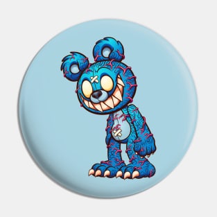 Scary Teddy Pin