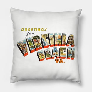 Greetings from Virginia Beach Pillow