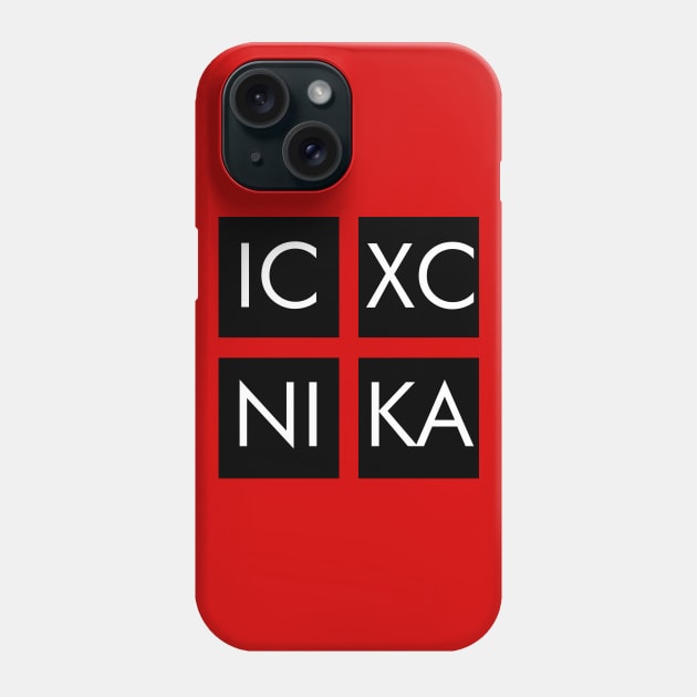 Jesus Christ Conquers ICXC NIKA Phone Case by TheCatholicMan